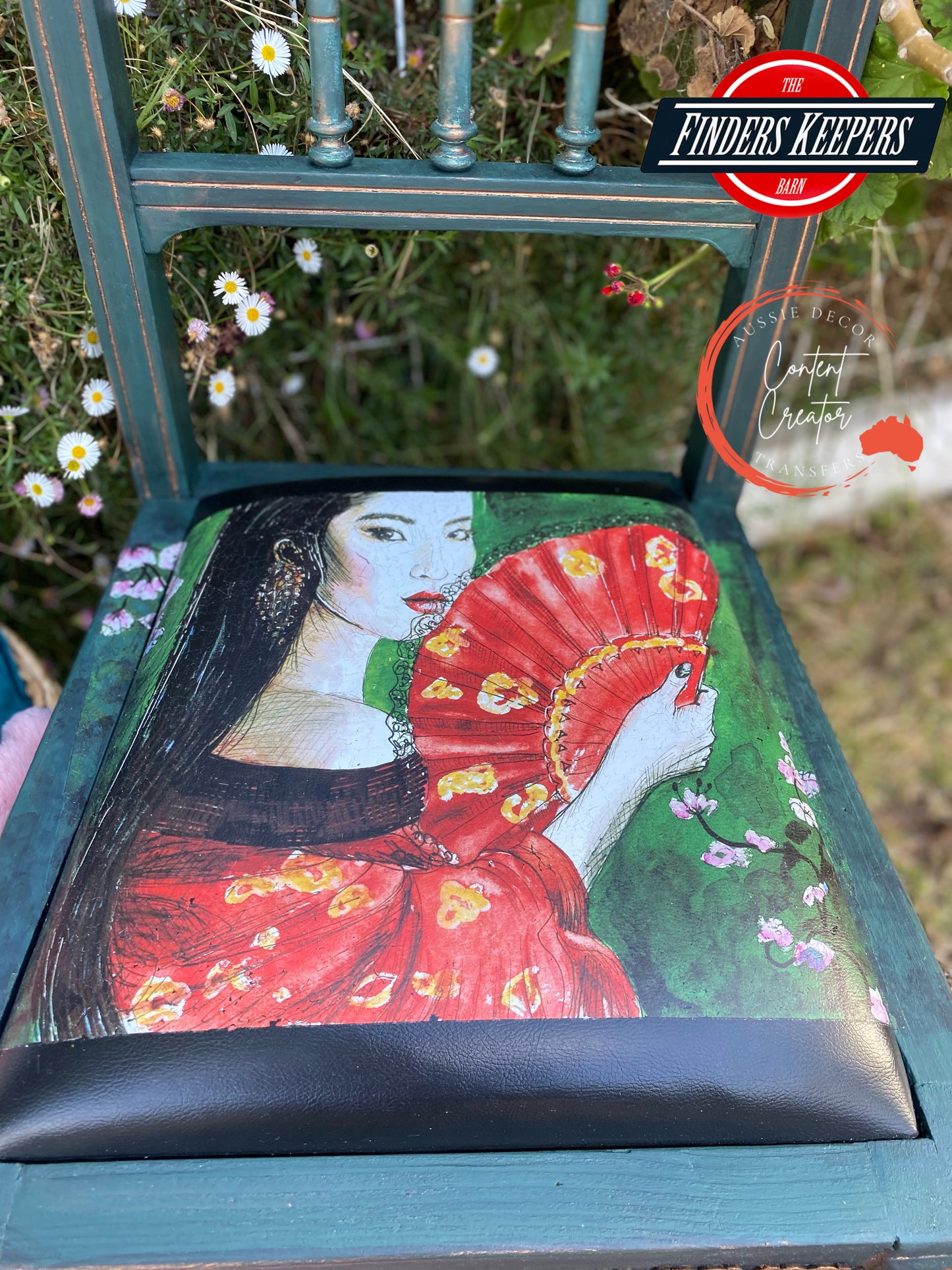 Chair with Geisha on