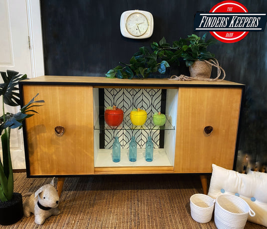 Retro timber sideboard